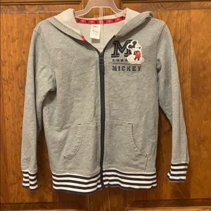 Mickey Mouse zip up sweatshirt size 5/6 kids